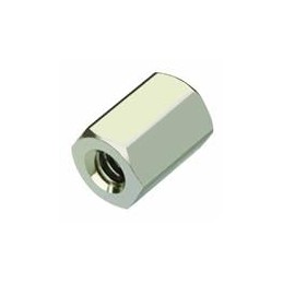 1 pcs : R40-1000802 - Standoffs & Spacers M4 x 8mm HEX SPACER BRASS 7mm A/F