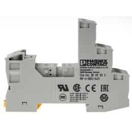 1 pcs - Phoenix Contact RIF-2-BSC 250V ac/dc DIN Rail Relay Socket, for use with Relays