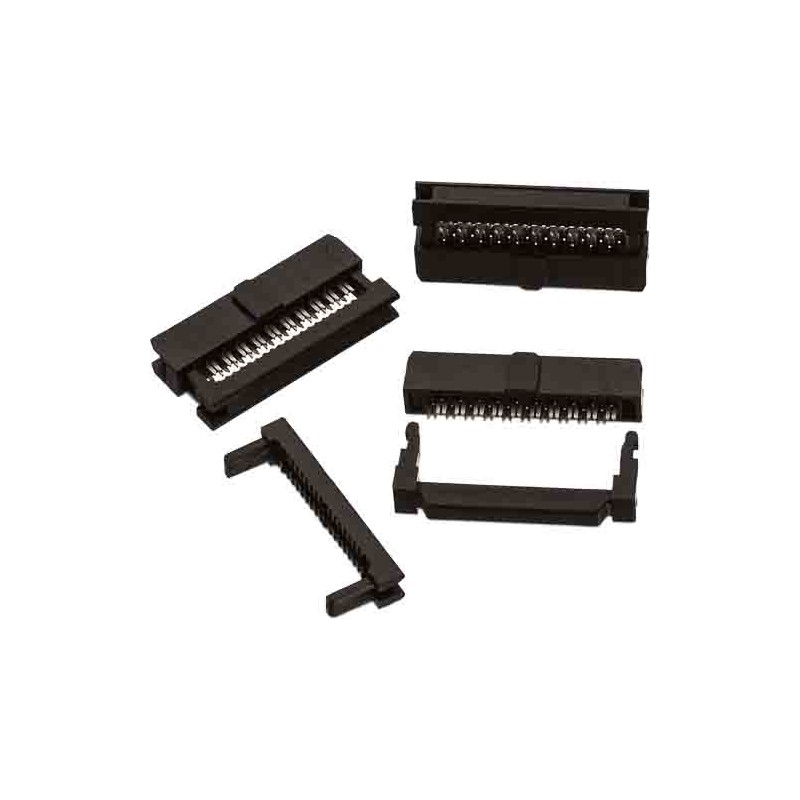 5 pcs - Wurth Elektronik 20-Way IDC Connector Socket for Cable Mount, 2-Row