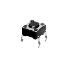 1 pcs : SKHHBWA010 - Tactile Switches 6.0x6.0x7.0mm 160gf