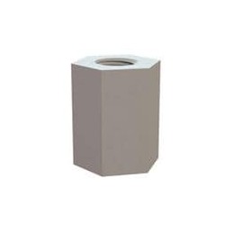 1 pcs : 14HTSP401 - Standoffs & Spacers Hex Threaded Standoff, 10-32 Thread, .500 Spacer, Natural, Nylon, .375 Across Flats