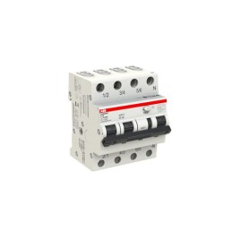 1 pcs - ABB RCBO, 16A Current Rating, 4P Poles, 30mA Trip Sensitivity, Type C