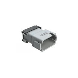 1 pcs : AT16-15PE-EK02 - Automotive Connectors 15 Position Receptacle, Pin, Keyed E, End Cap, Reduced Diameter Seal, Gray