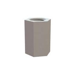 1 pcs : 14HTSP012 - Standoffs & Spacers Hex Threaded Standoff, 8-32 Thread, .375 Spacer, Natural, Nylon, .250 Across Flats