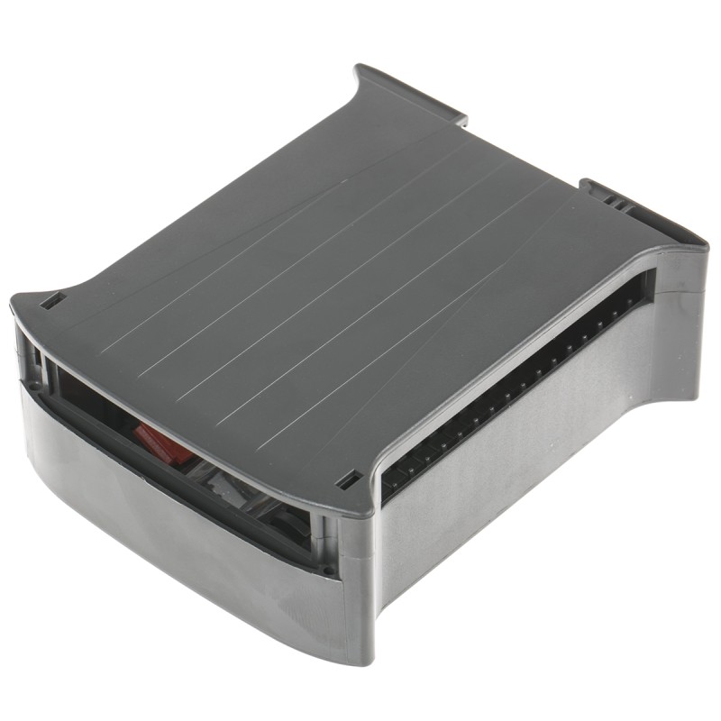 1 pcs - Italtronic Railbox Enclosure Type Railbox Series , 101 x 45 x 120mm, ABS, Polycarbonate DIN Rail Enclosure