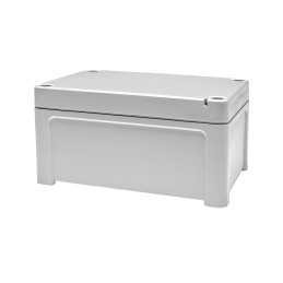 1 pcs - RS PRO Grey Polycarbonate General Purpose Enclosure, IP65, Grey Lid, 130 x 95 x 65mm