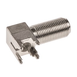 5 pcs - TE Connectivity, jack Through Hole F Connector, 75Ω, Solder Termination, Right Angle Body