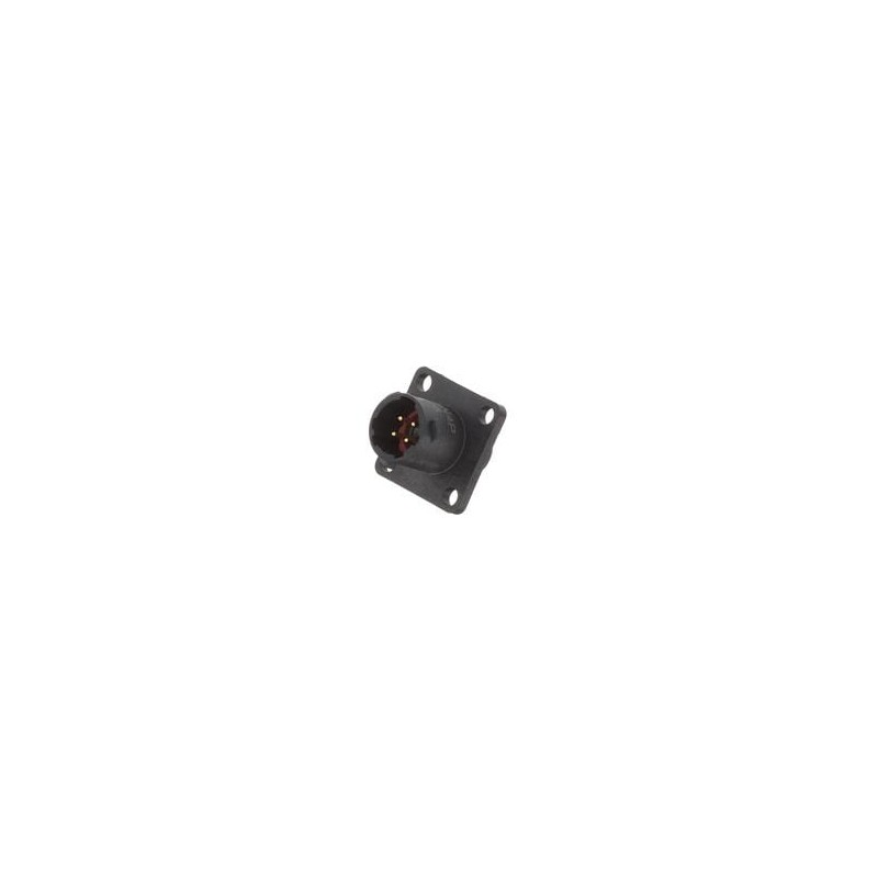 1 pcs : RTS08N4P - Standard Circular Connector Square Flange RCPT 4 POS SZ 8 Pin