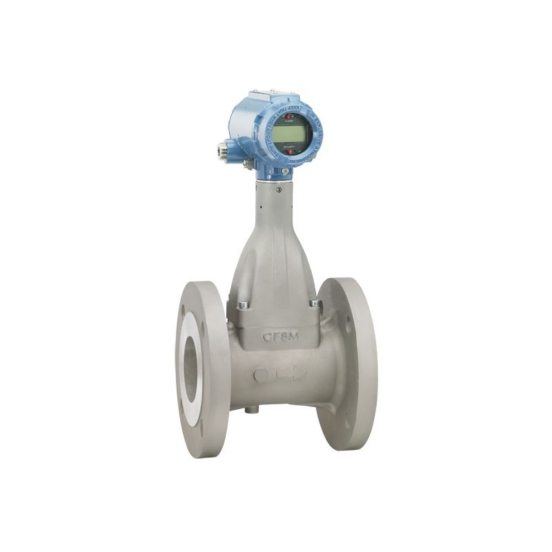 1 pcs - Rosemount 8600 Series Vortex Flowmeter Flow Meter for Gas, Liquid, Vapour, 0.1 l/min Min, 1000 L/min Max