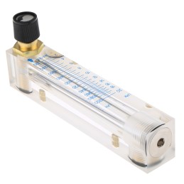 1 pcs - Key Instruments Flo-Rite Series Variable Area Flow Meter for Liquid, 1.5 L/min Min, 20 L/min Max