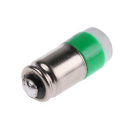 1 pcs - RS PRO Green LED Indicator Lamp, 24V dc, Midget Groove Base, 6mm Diameter, 35mcd