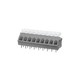1 pcs : TBL005A-500-09GY-2WT - Fixed Terminal Blocks Terminal block, screwless, 5.00, 45, 9, Gray w White Button
