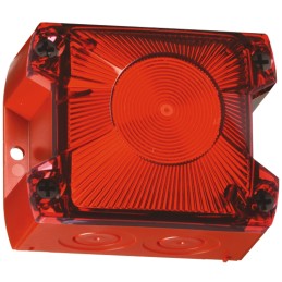 1 pcs - Pfannenberg PY X-S-05 Series Red Flashing Beacon, 24 V dc, Panel Mount, Xenon Bulb