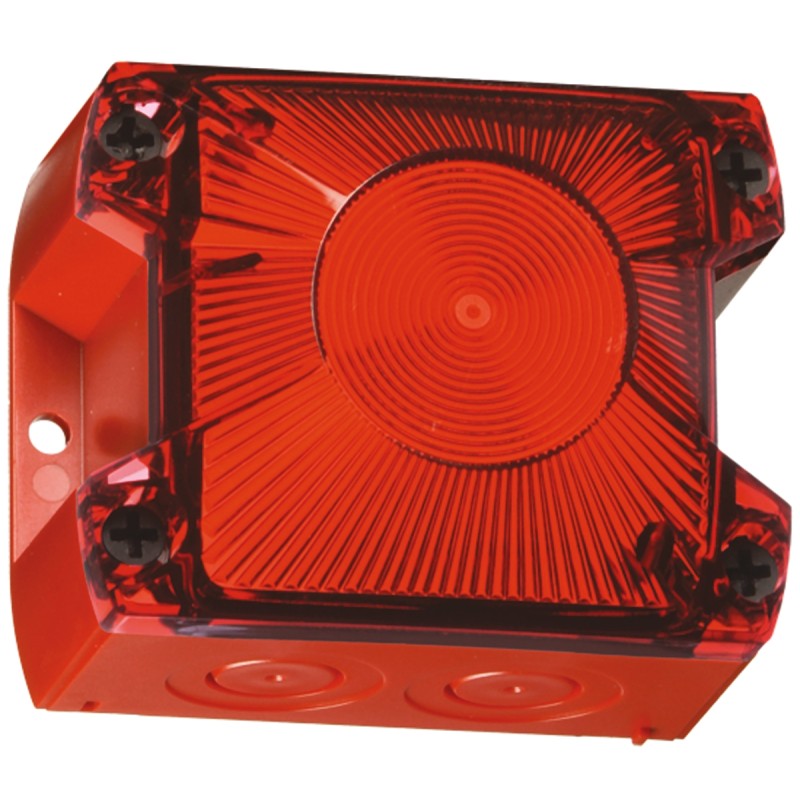 1 pcs - Pfannenberg PY X-S-05 Series Red Flashing Beacon, 24 V dc, Panel Mount, Xenon Bulb