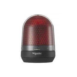 1 pcs - Schneider Electric Harmony XVR Series Red Multiple Effect Beacon, 12 V dc, 24 V dc, Base Mount, LED Bulb, IP23, IP65
