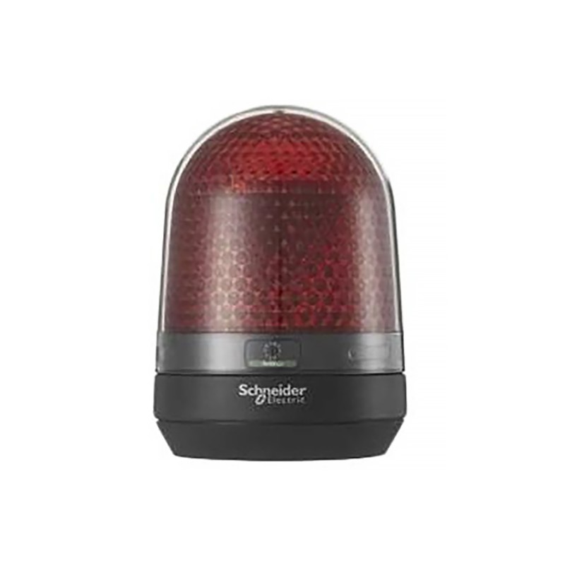 1 pcs - Schneider Electric Harmony XVR Series Red Multiple Effect Beacon, 12 V dc, 24 V dc, Base Mount, LED Bulb, IP23, IP65