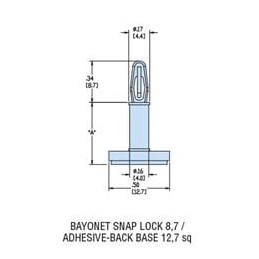 1 pcs : 10801 - Standoffs & Spacers HCBS3-10-AB NATURAL NYL PCB Support ADH
