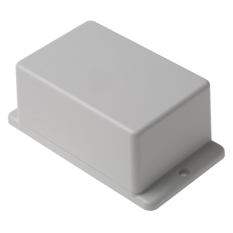 1 pcs - RS PRO White ABS Enclosure, Flanged, White Lid, 127 x 70.6 x 50.5mm