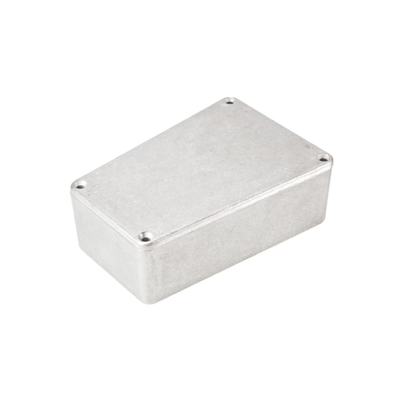 1 pcs - Hammond 1590 Series Natural Die Cast Aluminium Enclosure, IP54, Natural Lid, 112 x 78.96 x 39.2mm