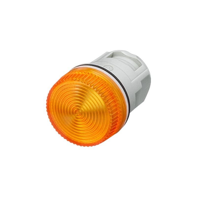1 pcs - Siemens 3SB2 Series Yellow Glow Lamp Indicator, 16mm Mounting Hole Size, IP65