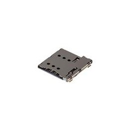 1 pcs : MSIM-2-A - Memory Card Connectors 6 Positions, Push In, Auto Eject Out, SMT, 1.37 mm Height Above Board,