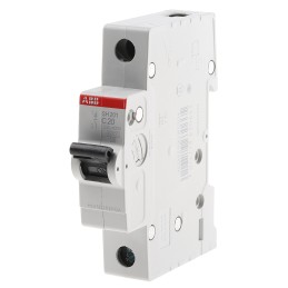 1 pcs - ABB Compact Home SH200 MCB, 1P, 20A Curve C, 440V AC, 60V DC, 6 kA Breaking Capacity