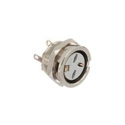 1 pcs : 650-0300 - Circular DIN Connectors SOCKET NICKEL 3 PIN