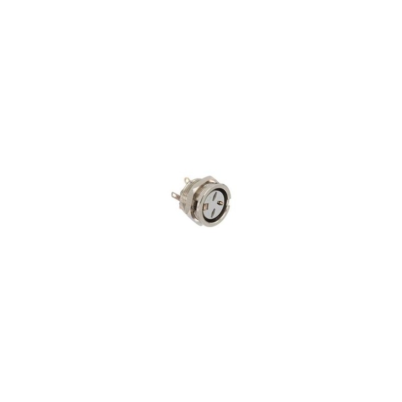 1 pcs : 650-0300 - Circular DIN Connectors SOCKET NICKEL 3 PIN