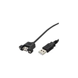 1 pcs : SC-2APK001F - USB Cables / IEEE 1394 Cables USB 2.0 Type A Male to Panel Mount Female, 1FT