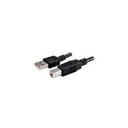 1 pcs : CBL-UA-UB-20BP - USB Cables / IEEE 1394 Cables Cable, USB, 2000 mm, Type A 2.0 to Type B 2.0, 28 AWG, PVC, Black