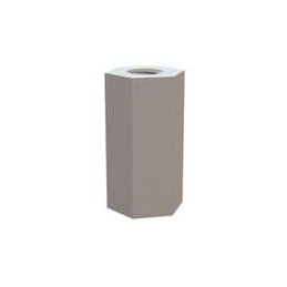 1 pcs : 14HTSP003 - Standoffs & Spacers Hex Threaded Standoff, 4-40 Thread, .500 Spacer, Natural, Nylon, .250 Across Flats