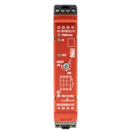 1 pcs - Rockwell Automation Dual-Channel Light Beam/Curtain, Safety Mat/Edge, Safety Switch/Interlock Safety Relay, 24V dc, 3