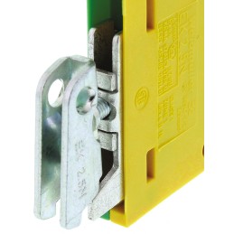 5 pcs - Weidmuller 2-Way EK 2.5 Earth Terminal Block, 2.5mm², 26 - 12 AWG Wire, Screw Down, Nylon Housing, ATEX