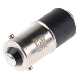 1 pcs - Marl Red LED Indicator Lamp, 8-48V ac/dc, BA9s Base, 4.9mm Diameter, 11000mcd