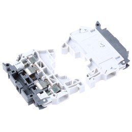 5 pcs - Entrelec SNK Series Grey Fused DIN Rail Terminal, 1.5mm², Screw Termination, Fused