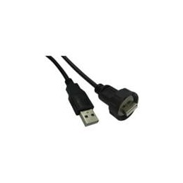 1 pcs : 67U2AC-006-K - USB Cables / IEEE 1394 Cables IP67 USB A Male to USB A Male