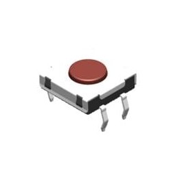 1 pcs : DTSHW-21R-Q-B - Tactile Switches Through Hole Washable 12*12