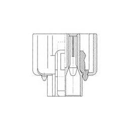 1 pcs : 7223132430 - Automotive Connectors CONN 2P 090 BLK