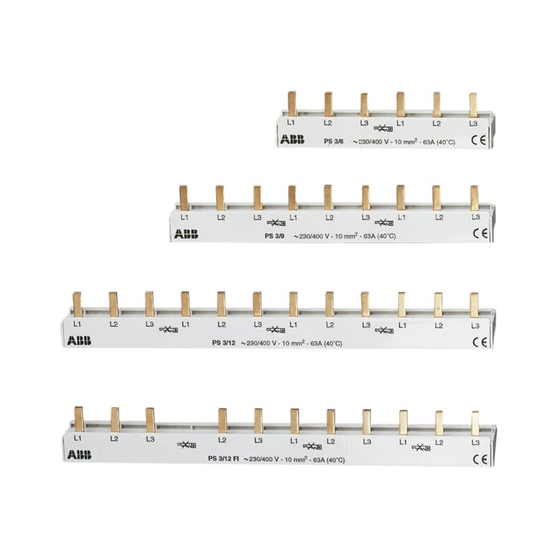 1 pcs - ABB IEC Range Busbar for use with DDA200, F200, S200