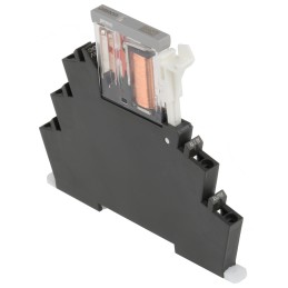 1 pcs - Omron DIN Rail Power Relay, 24V dc Coil, 6A Switching Current, SPDT