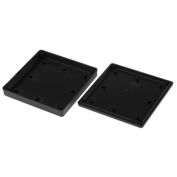 1 pcs - RS PRO Black ABS Enclosure, Black Lid, 125 x 125 x 25mm