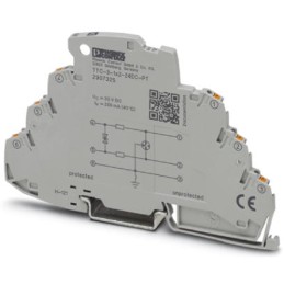 1 pcs - Phoenix Contact, TTC-3-1X2-24DC-PT Surge Protector 30 V dc Maximum Voltage Rating 10kA Maximum Surge Current Surge