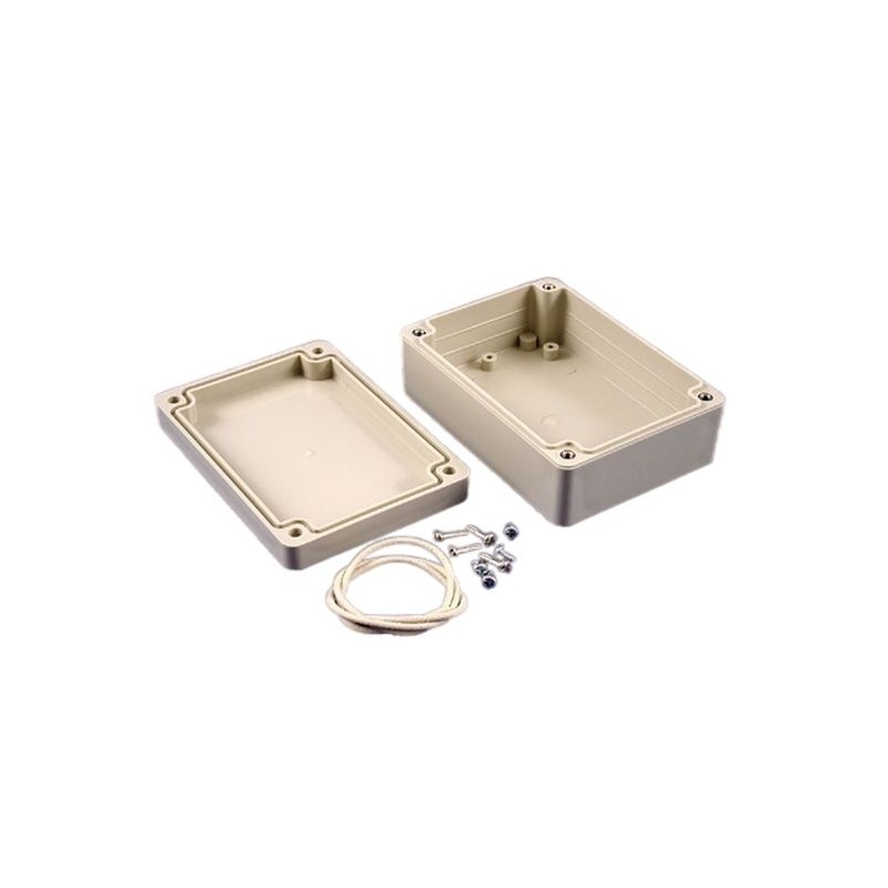 1 pcs - Hammond RP Series Light Grey ABS General Purpose Enclosure, IP65, Light Grey Lid, 105 x 75 x 40mm