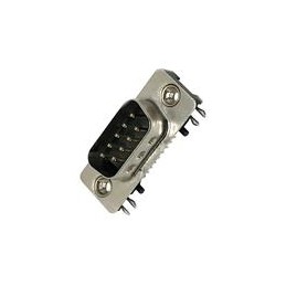 1 pcs : K202XHT-E9P-N - D-Sub Standard Connectors RT ANGLE 9P PLUG SMD