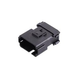 1 pcs : AT16-15PB-K003 - Automotive Connectors 15 Position Receptacle, Pin, Keyed B, End Cap, Reduced Diameter Seal, Black