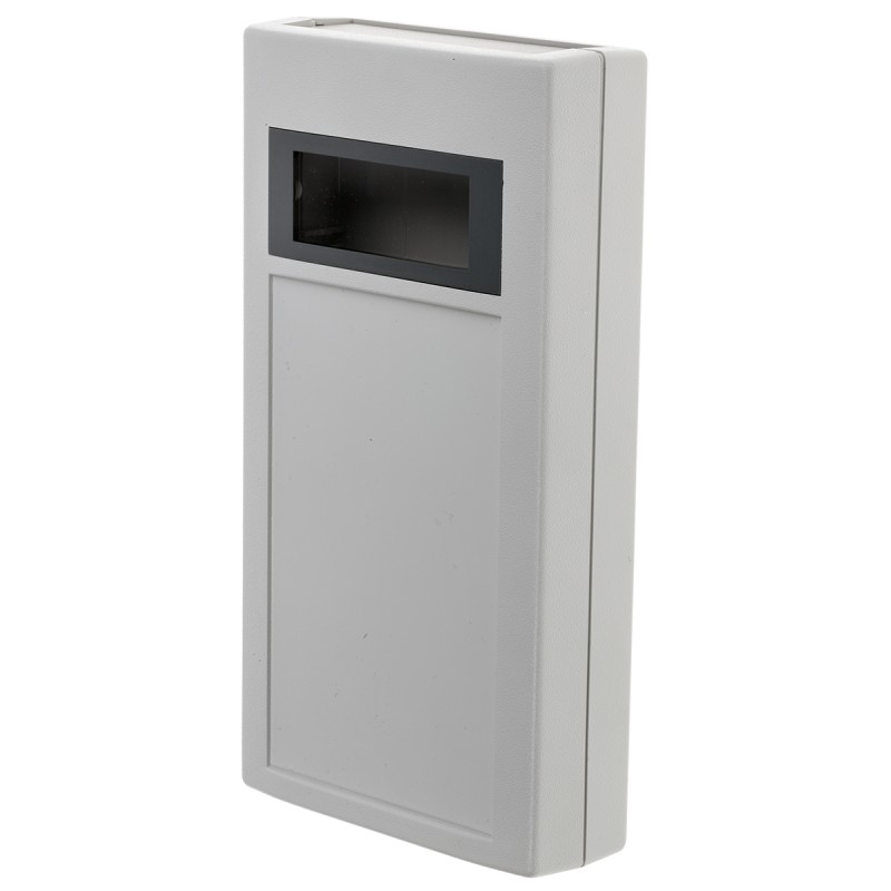 1 pcs - RS PRO Grey, Polystyrene Handheld Enclosure, Display Window, IP64, 150 x 80 x 30mm