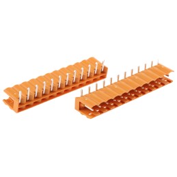 5 pcs - Weidmuller 5.08mm Pitch 12 Way Right Angle Pluggable Terminal Block, Header, Through Hole, Solder Termination