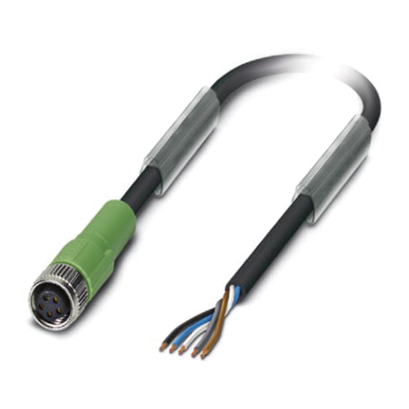 1 pcs - Phoenix Contact Female 5 way M8 to Sensor Actuator Cable, 5m