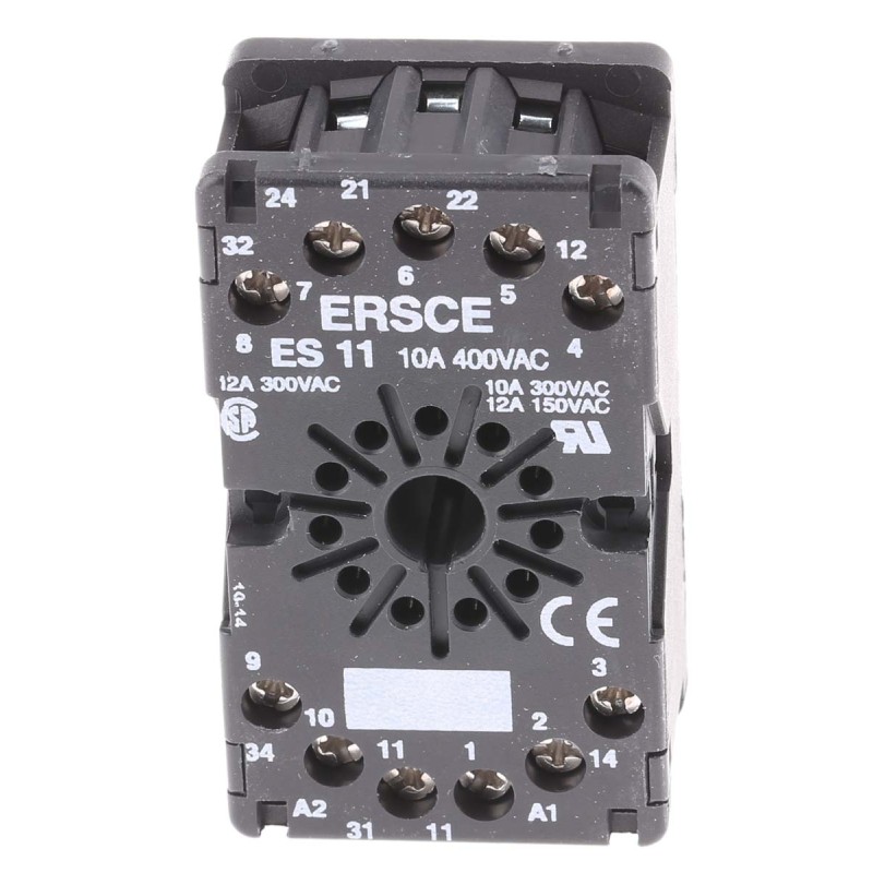 1 pcs - Crouzet 11-Pin Connector Base For Use With 812 Series, 814 Series, 815 Series, 815E Series