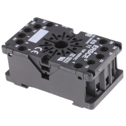 1 pcs - Crouzet 11-Pin Connector Base For Use With 812 Series, 814 Series, 815 Series, 815E Series